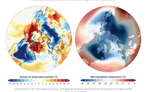 Enero de 2026 fue el 5� m�s c�lido registrado a nivel mundial, pero el m�s fr�o en Europa desde 2010, seg�n Copernicus.