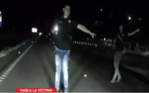 Hombres intentan frenar a conductores fingiendo una barrera policial.