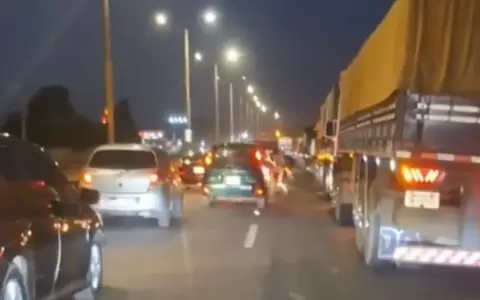 Caos vehicular.