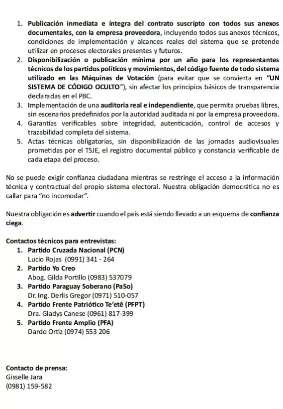 Comunicado.