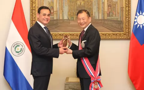 El Gobiernocondecor� al embajador de la Rep�blica de China (Taiw�n), Jos� Chih Cheng Han con la Orden Nacional del M�rito en el Grado de "Gran Cruz".