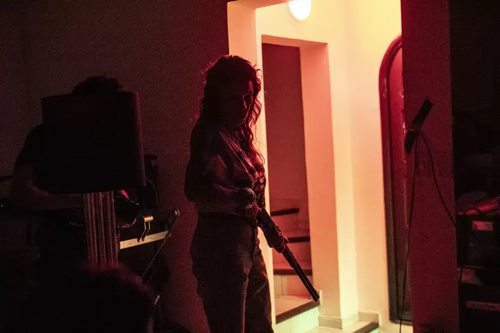 Detrás de escena de "Golpe".