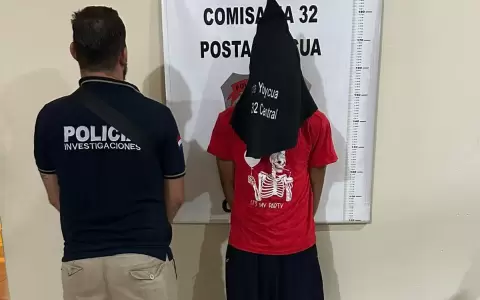 Derlis Ram�n Ojeda, de 27 a�os, presunto responsable de un violento asalto ocurrido d�as atr�s en la ciudad de Capiat�.