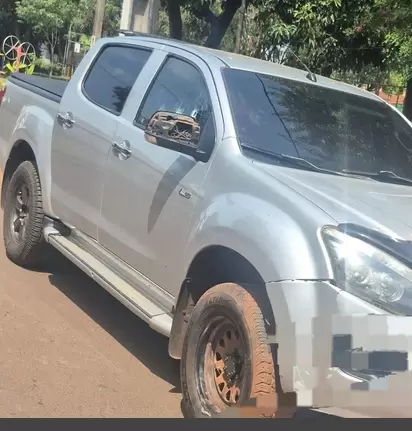 Ataque a balazos suboficial y su hijo en Ciudad del Este. Foto: Captura de pantalla.
