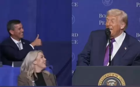 Santiago Pe�a y Donald Trump.