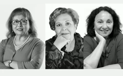 Teresa Godoy, Lita P�rez C�ceres y Maricruz M�ndez Vall.