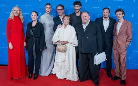 Parte del elenco de "Narciso" que pudo asistir a la Berlinale.
