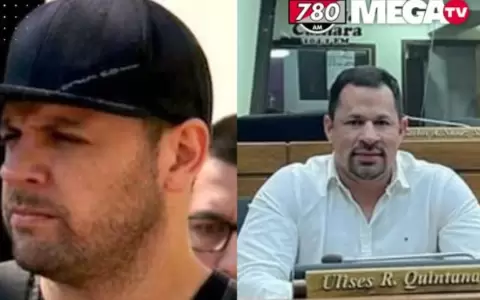Cucho Caba�a y el exdiputado Ulises.