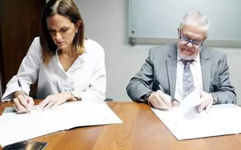 Bettina Albertini y Jorge Br�tez.