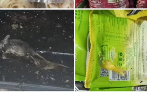Hasta ratas muertas se encontraron entre los productos en el Supermecado Rosina, en el microcentro de Asunci�n.