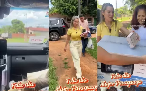 La diputada Vega sali� a recorrer con su lujosa camioneta en barrios humildes para regalar electrodom�sticos.