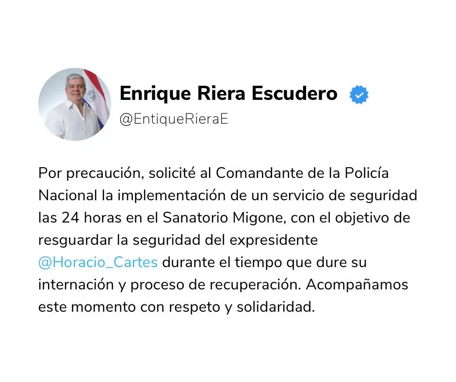 Posteo Enrique Riera.