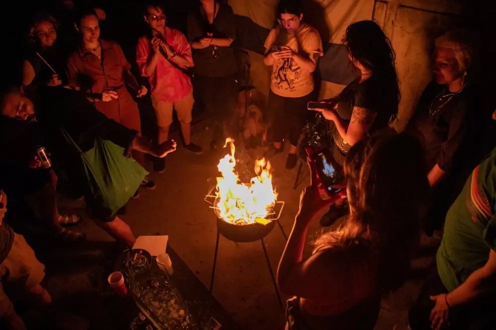 Momento ritual en Asunción (2023). © Alegría González