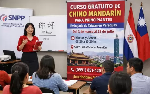 Taiw�n lanza curso presencial gratuito de chino mandar�n en Asunci�n