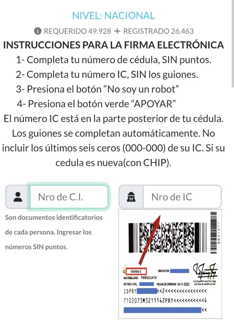Captura de pantalla de la campaña.
