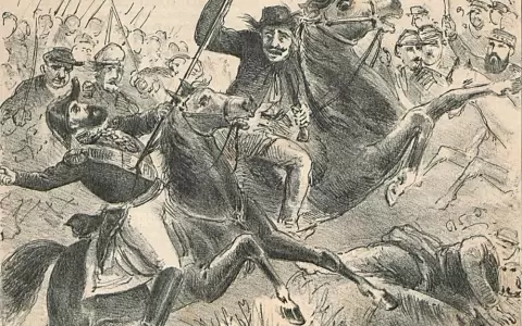 Chico Diabo mata con una lanza Francisco Solano L�pez.