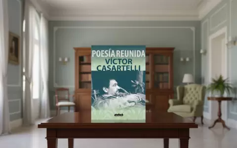 Tapa de "Poes�a reunida", del poeta V�ctor Casartelli.