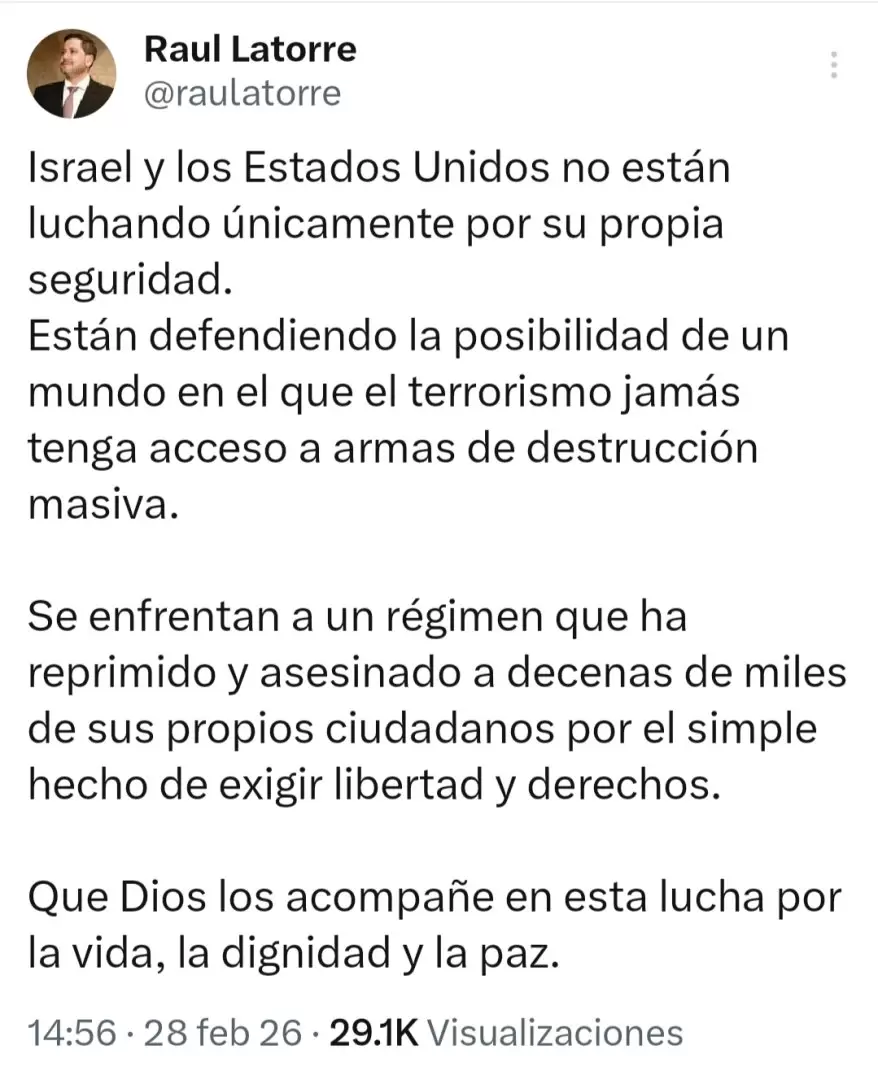Posteo de Ra�l Latorre.