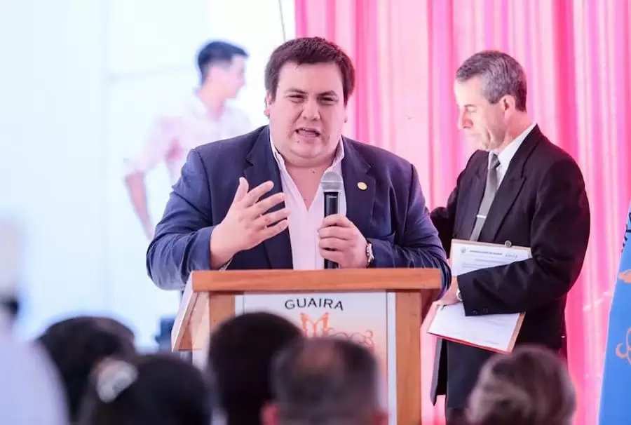 Gobernador de Guairá, César Sosa. Foto: Gentileza.