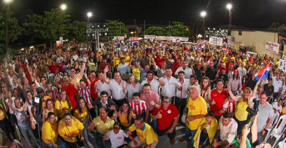 Acto político de Arnaldo Samaniego.