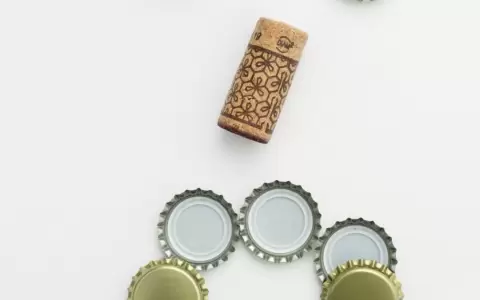 Tapas de cerveza y de vino.