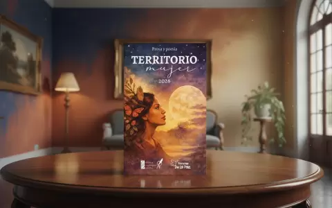 Tapa de "Territorio mujer", obra colectiva de Escritoras Paraguayas Asociadas. Editorial La Paz.