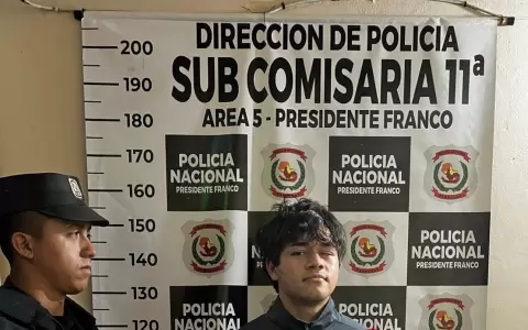 Elvio Nauhel Paniagua Chaparro fue detenido por la Polic�a Nacional.
