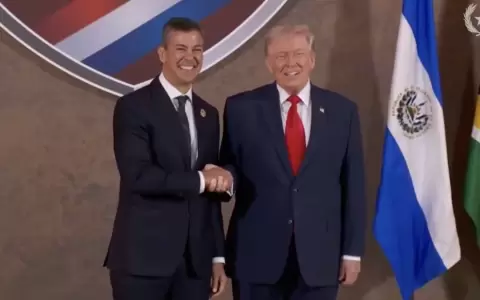 Santiago Pe�a y Donald Trump.