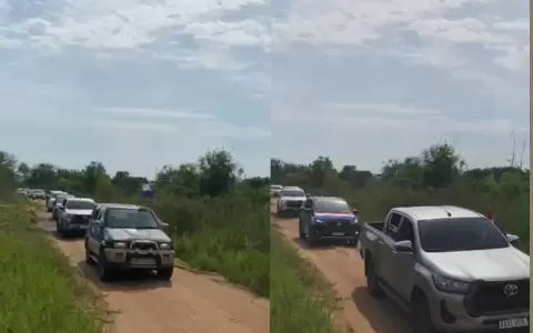 Caravana en San Bernardino.