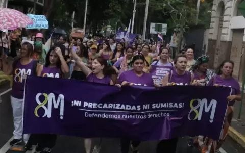 Marcha 8 M en Asunci�n.
