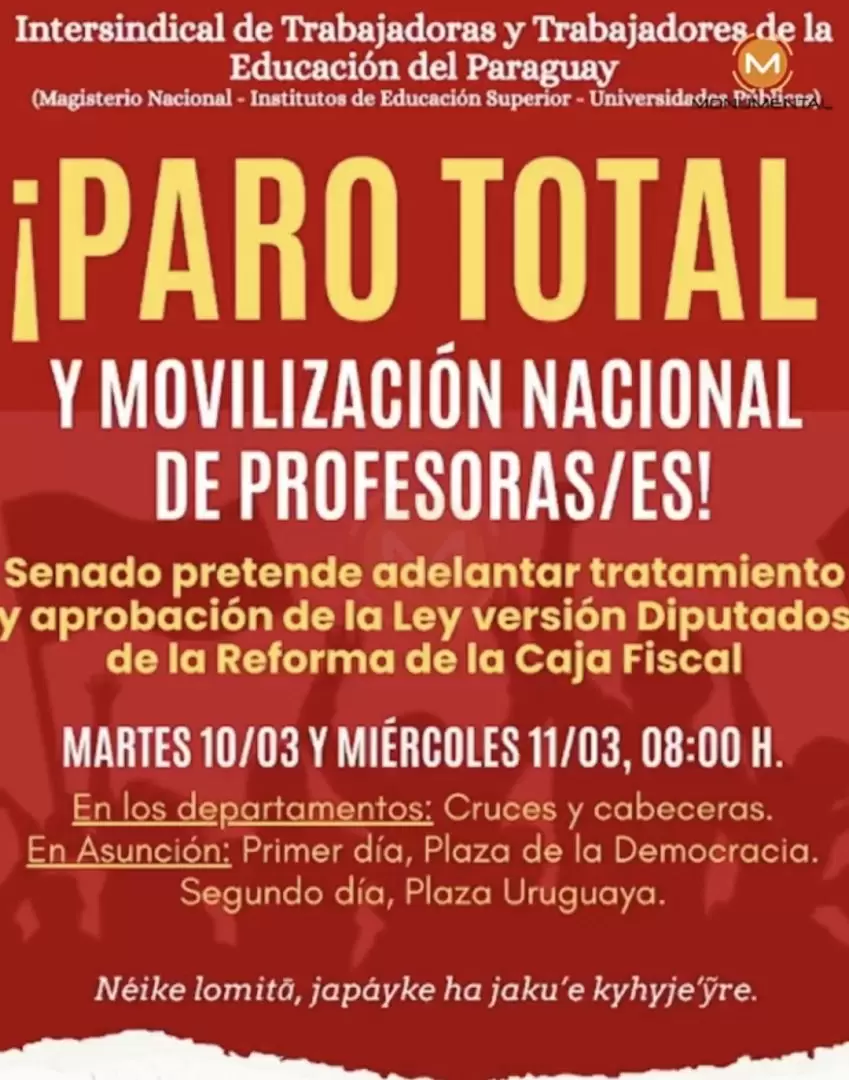 Flyer de la convocatoria.