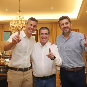 Horacio Cartes reaparece tras su internaci�n y se re�ne con dirigentes del gobierno