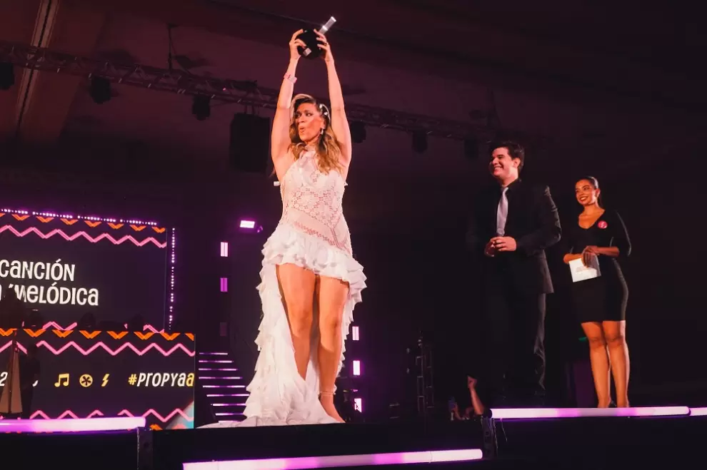 Sol Codas obtuvo el premio "Mejor Canción Romántica/Melódica". Cortesía