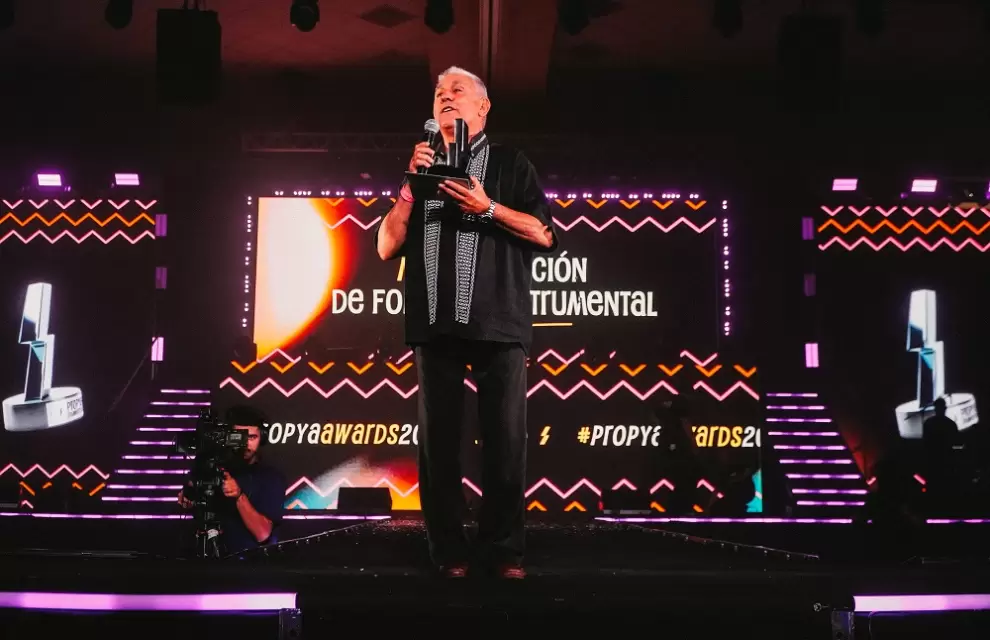 La Mejor Canción de Folklore Instrumental fue para Juan Cancio Barreto. Cortesía