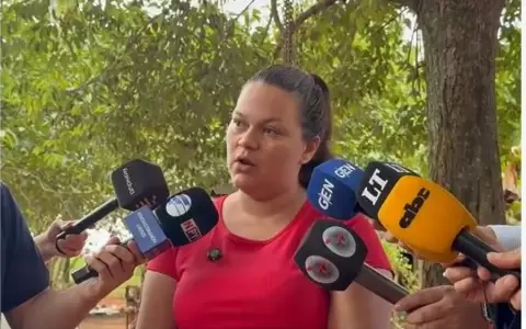 Esposa del secuestrando Almir Brum.
