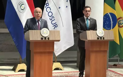 Los cancilleres de Brasil y Paraguay mantuvieron este viernes una reuni�n en Asunci�n.