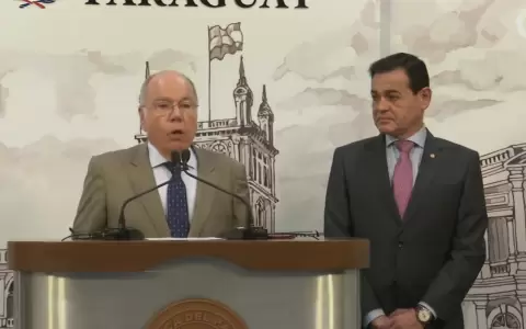 Reuni�n de cancilleres de Brasil y Paraguay.