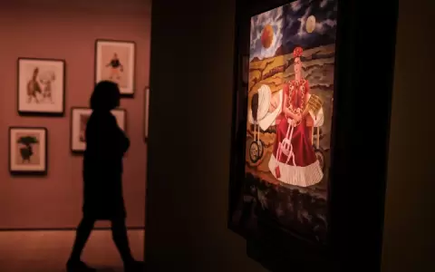 El cuadro "�rbol de la Esperanza, Mantente Firme" de Frida Kahlo. Museo de Arte Moderno (MoMA) de Nueva York.