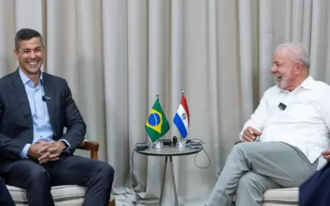Santiago Pe�a y Lula Da Silva.