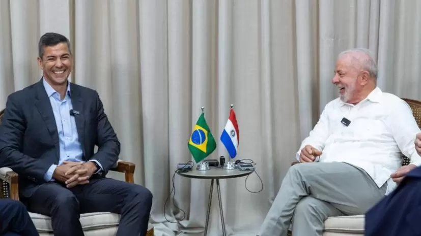 Santiago Peña y Lula Da Silva.