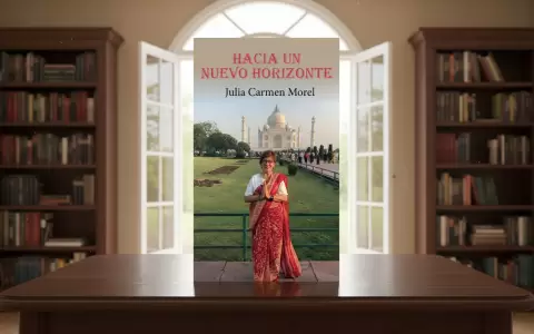 Portada de "Hacia un nuevo horizonte", de Julia Carmen Morel. Editorial Arandur�.