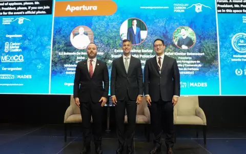El presidente de la Rep�blica, Santiago Pe�a, particip� de la primera edici�n del "Paraguay Carb�n Forum".