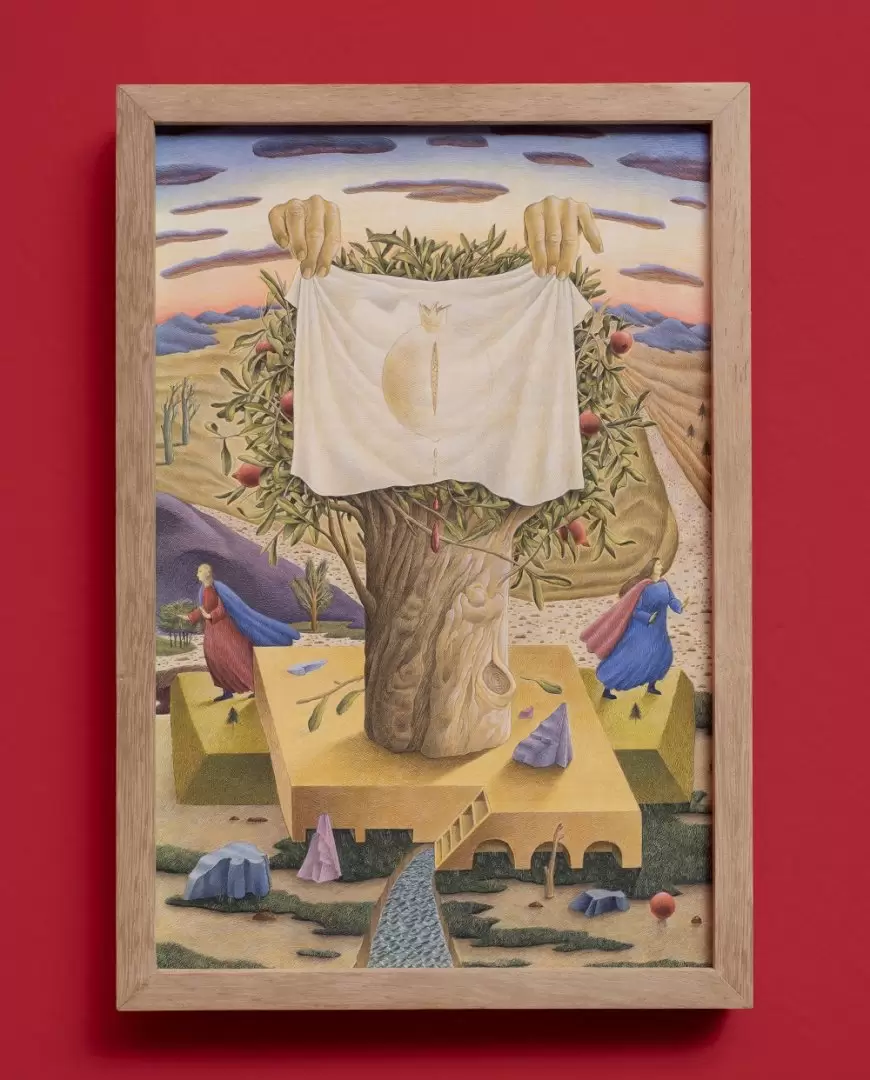 Ramiro Pasch, mención de honor en la XIV Bienal de Arte Sacro Contemporáneo, con "Logos". (Foto: Benjamín Vizcaino)