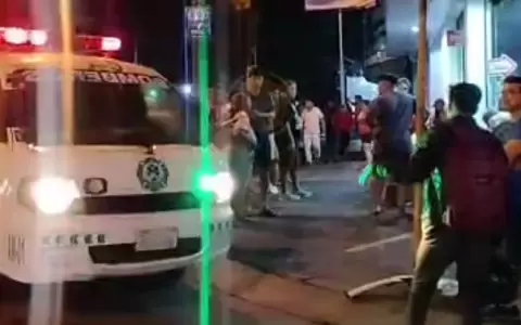 La mujer fue trasladada hasta el Hospital de Villa Elisa.