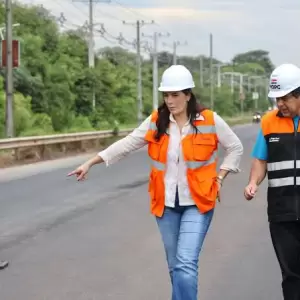 Claudia Centurion, ministra de Obras P�blicas.