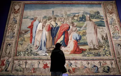 Vista de la exposici�n "Rafael: poes�a sublime" en el Museo Metropolitano de Arte de Nueva York
