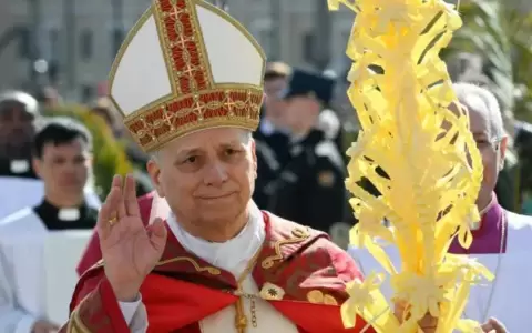 Papa Le�n en el Domingo de Ramos.