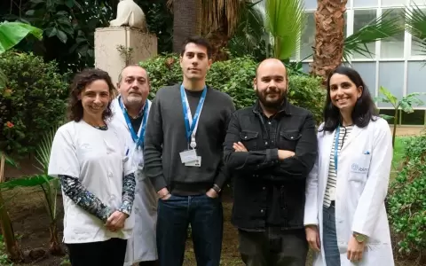 Investigadores malague�os que explican la relaci�n entre alergia a los �caros y reacciones a antiinflamatorios.