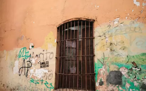 Muro en Independencia Nacional casi General D�az, Asunci�n.
