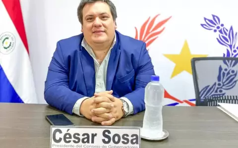 Gobernador del departamento de Guair�, C�sar Sosa.